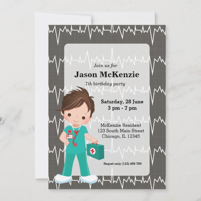 Kids Nurse Inbjudningar (Framsida)