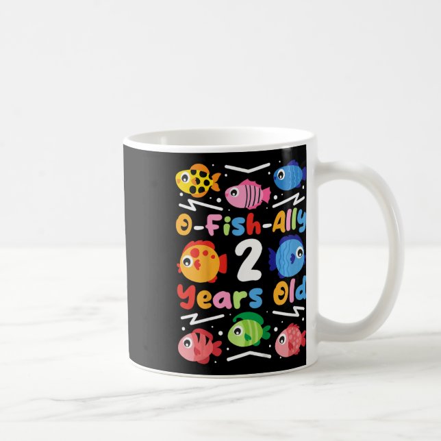 Kids O-fish-ally 2 Years Old  Kaffemugg (Höger)