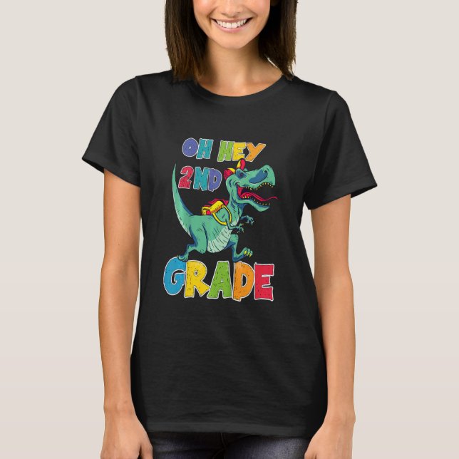 Kids Oh, andra Klass Back to school för Teache T Shirt (Framsida)