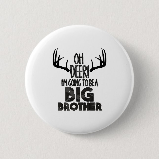 Kids Oh Deer Big Brother Hunting Pregnancy Announc Knapp (Framsida)