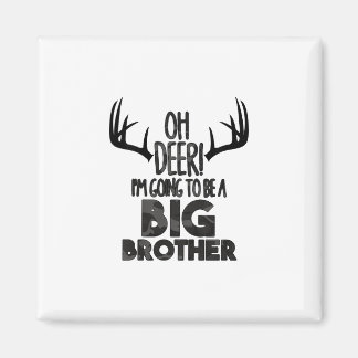 Kids Oh Deer Big Brother Jakt Graviditet Annonsera Magnet
