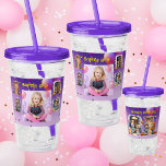 Kids on Halloween Acrylic Tumbler Birthday Gift Take Away Mugg<br><div class="desc">"Gör varje sip magisk med denna anpassningsbar akryltumör, för barn på perfektens födelsedag, särskilt under Halloween! Den här tumören är inte bara snygg utan också mycket hållbar, eftersom den har vibrerande Halloween-temerade utformningar med lekfull spöken, pumpor och roligt. Anpassa det med ett foto för att göra extra speciellt. Oavsett om...</div>