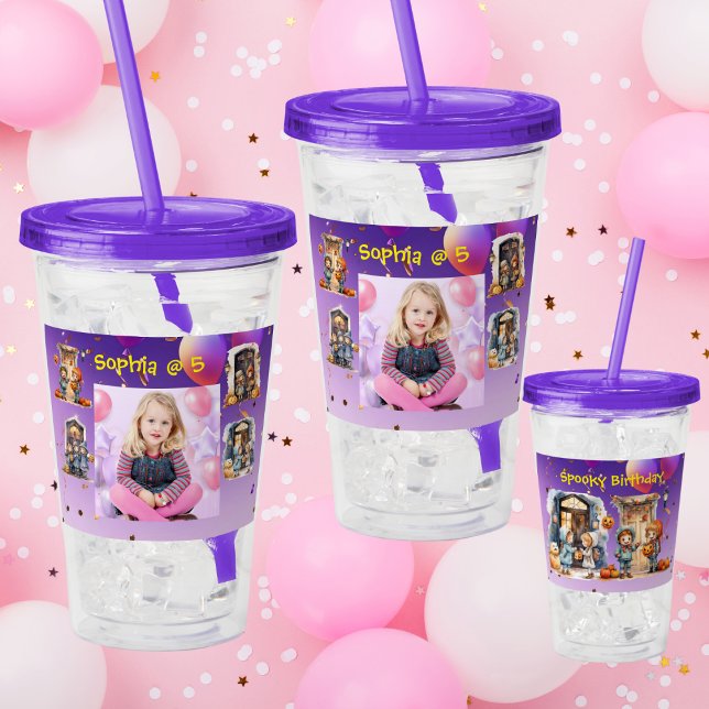 Kids on Halloween Acrylic Tumbler Birthday Gift Take Away Mugg (Skapare uppladdad)