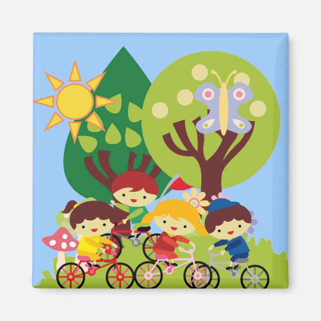 Kids på Bikes Magnet (Framsidan)