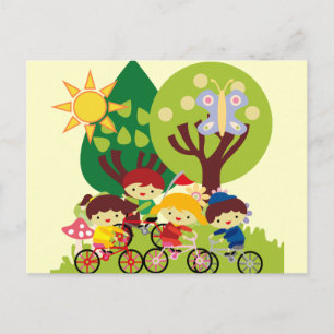 Kids på Bikes Vykort