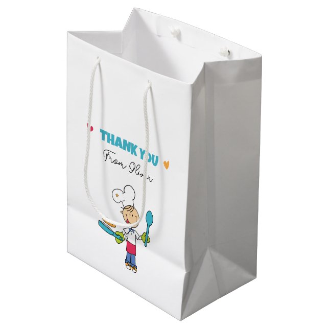 Kids’ Pancake Birthday Gift Bag – Little Chef Them (Framsidan Vinklad)