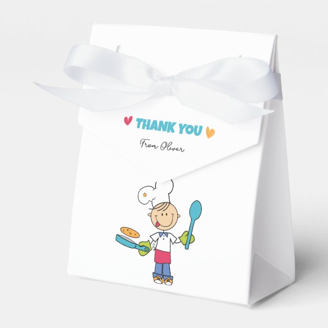 Kids’ Pancake Party Favor Box Presentaskar (Framsidan Sidan)