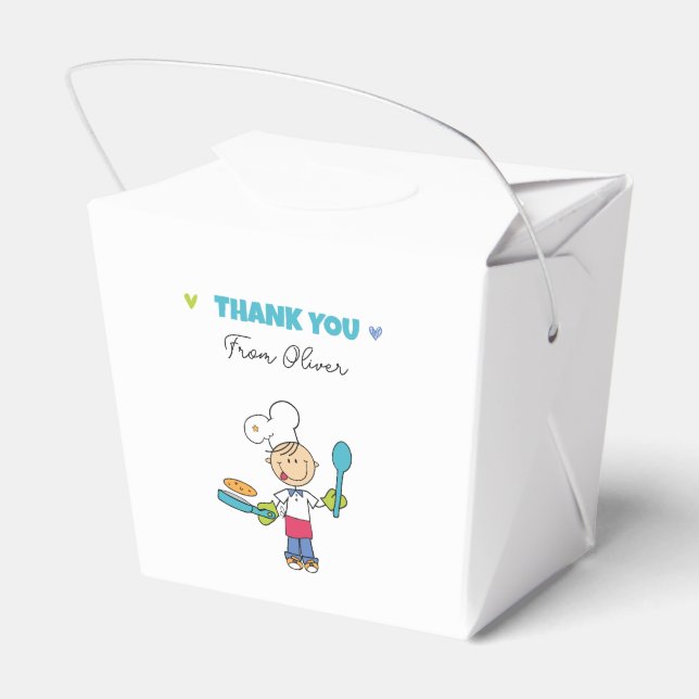 Kids’ Pancake Party Favor Box Presentaskar (Baksidan Sidan)