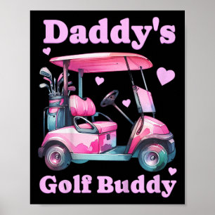 Kids Pappor Golf Buddy Girl Golf Cart Far Daug Poster