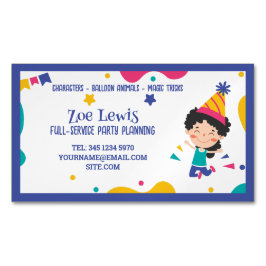 Kids Party Planner Magnetiska Visitkort