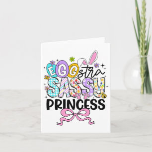 Kids Påsk Day Egg-stra Sy Princess Girl Rabbit E Kort