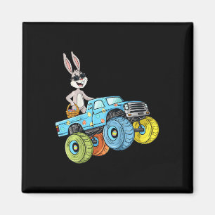 Kids Påsk Rabbit Riding Monster Lastbil Roligt Boy Magnet