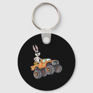 Kids Påsk Rabbit Riding Monster Lastbil Roligt Boy Nyckelring