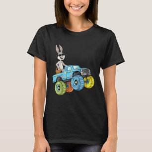 Kids Påsk Rabbit Riding Monster Lastbil Roligt Boy T Shirt