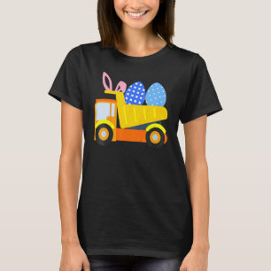 Kids Påskägg Construction Lastbil Bunny Småbarn B T Shirt