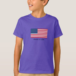 Kids Patriotic Flagga T-Shirt