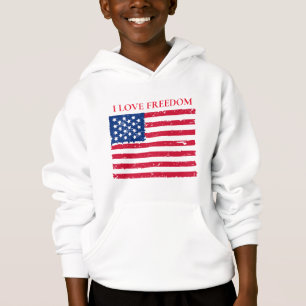 Kids Patriotic Hoodie T Shirt