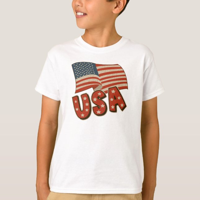 Kids Patriotic T Shirt (Framsida)