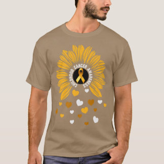 Kids Pediatric cancer Sunflower childhood cancer a T Shirt