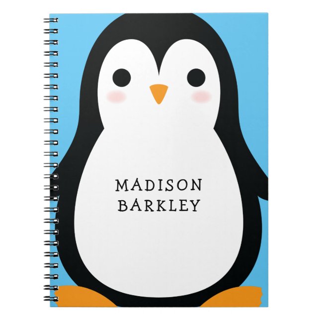 Kids Penguin Cute Anteckningsbok (Framsidan)