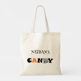 Kids Personalize Halloween Bus eller godis Tote Ba Tygkasse