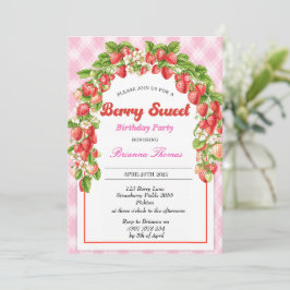 Kids Personlig Berry Sweet Birthday-inbjudan Inbjudningar