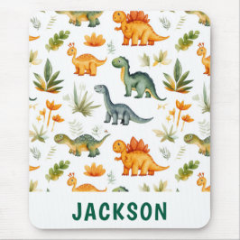 Kids Personlig Cute Dinosaur Musmatta