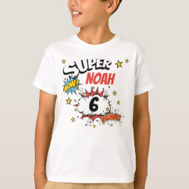 Kids Personlig Namn Åldras 6 Toppen T Shirt
