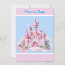 Kids Personlig Princess Party-inbjudan