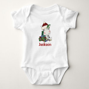 Kids Personlig Santa Zebra Tee