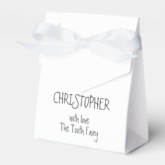 Kids Personlig Tooth Fairy Treat Box Presentaskar (Framsidan Sidan)