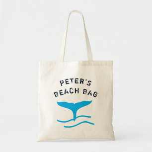 Kids Personlig Whales Svan Beach Tote Bag Tygkasse