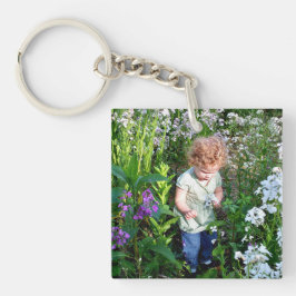 Kids Photo Keychain Gift för Mamma eller Grandma