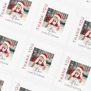 Kids Photo Tack Fyrkantigt Klistermärke