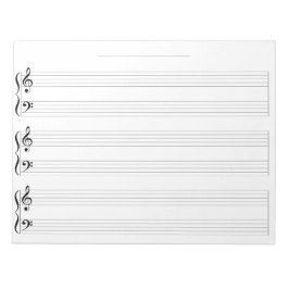 Kids Piano Music Manuscript Stationary Wide Rule Anteckningsblock