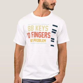 Kids Piano Nyckel Musician Nycklar T Shirt