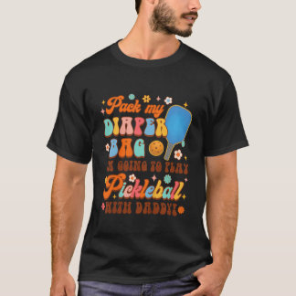 Kids Pickleball pappa, jag ska spela Pickleball T Shirt
