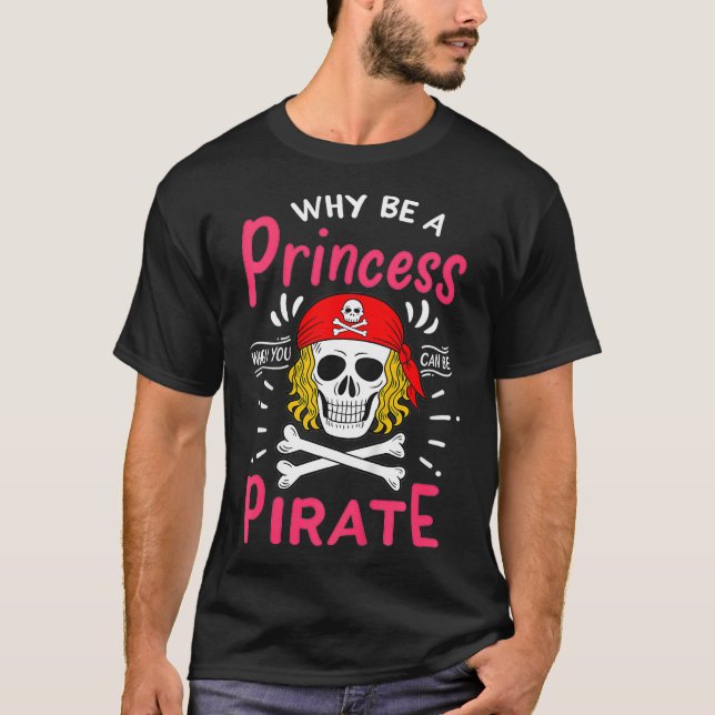 Kids Pirat Princess T Shirt (Framsida)