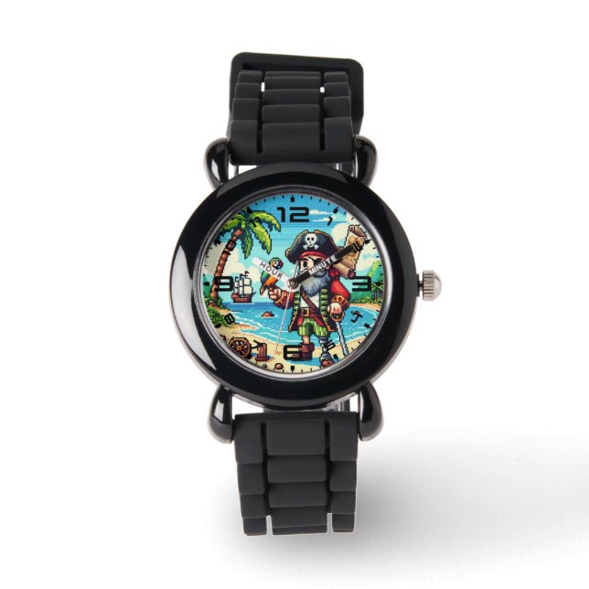 Kids Pirat Watch Armbandsur (Framsida)