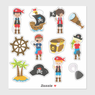 Kids Pirater Klistermärken