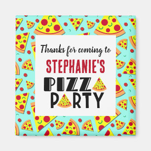 Kids Pizza Birthday Tack Party favor Magnet