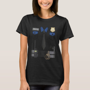 Kids Policeman Costume För barn Halloween Police O T Shirt