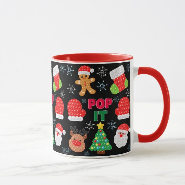 Kids Pop Det är julklubbel Santa Reindeer Mugg (Höger)