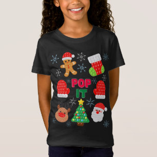 Kids Pop Det är jultomten Reindeer Fidget Leksak T Shirt