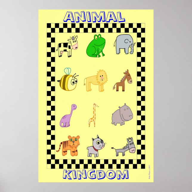 KIDS POSTER - RUM DECOR - BARNS ART - SPELA (Framsidan)