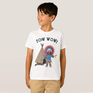 KIDS POW WOW INDIAN CHIEF T-SHIRT