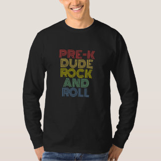 Kids Pre K Back to school Shirt Rock and roll T