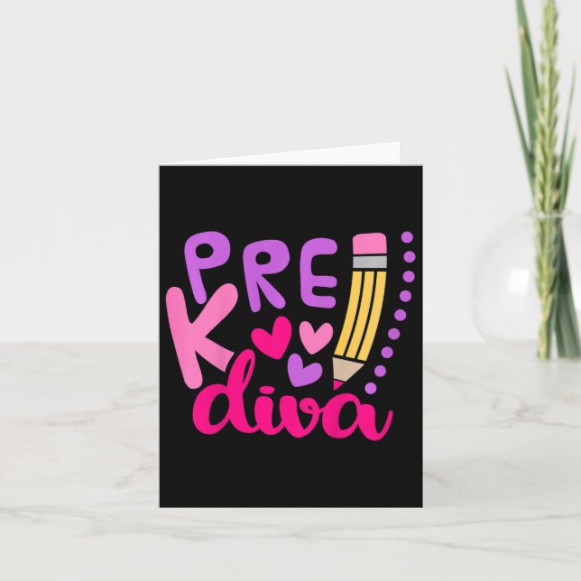 Kids Pre-k Diva Kort (Framsida)