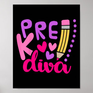 Kids Pre-k Diva Poster