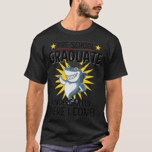 Kids Pre K Studenten s 2019 Funny Shark Grad Gift T Shirt